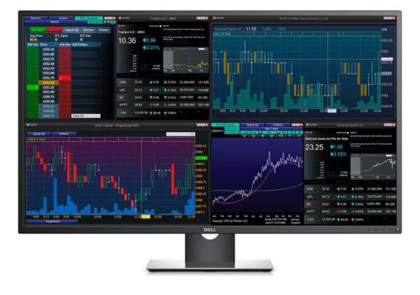 Monitor Dell 43 Ultra 4K Multi Cliente para Traders o Agentes de Bolsa 1